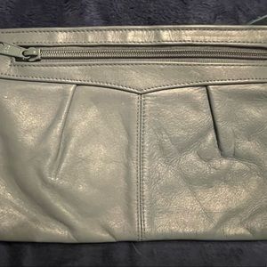 Antonia Blue Genuine Leather Clutch